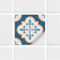 Autocollants pour carrelage (9 paquets de 12 autocollants  )- Motif marocain - TS-003-56 Tile Stickers -SARAH HOLDEN INTERIORS STICKERS  Moroccan Design - TS-003-56