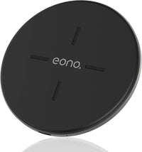 Eono Chargeur Induction C1 Chargeur sans Fil Qi certifié 15W Max Pad de Charge Rapide Chargeur pour iPhone 13/12 Mini/12 Pro, Galaxy S20/20+/20 Ultra, Noir(Non AC Adaptateur)