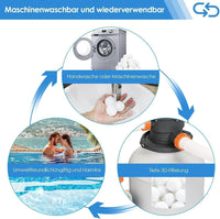 Sachet de 700g de balles filtrantes Aitsite pour système de filtration de piscine