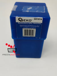 Geko G01814 Figure Punch Number Stamps 4mm Set, Multicolor 
