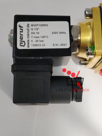 NieRuf électrovanne G 1/2" pouce laiton MV07 FKM 230V 50Hz