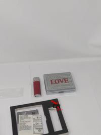 new love cigarette box with red lighter