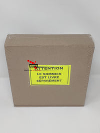 LA REDOUTE INTERIEURS  Lot de 4 pieds sommier carrés haut. 17 cm