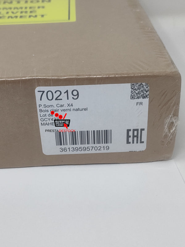 LA REDOUTE INTERIEURS  Lot de 4 pieds sommier carrés haut. 17 cm