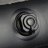 Le lit gonflable Carrefour vu de face, montrant sa surface en velours