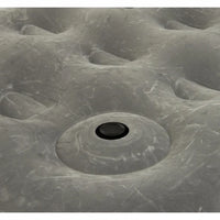 Le lit gonflable Carrefour vu de face, montrant sa surface en velours