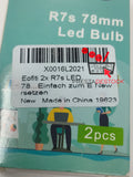 Ampoule R7s LED 78mm 8W Equivalent à 70W Halogène R7s Lampe Blanc Chaud 2700K avec Lumière 720LM Ampoules J78 Large Angle de Faisceau 360° AC 230V Ra 83 LED 60 * 2835 SMD Non-Dimmable