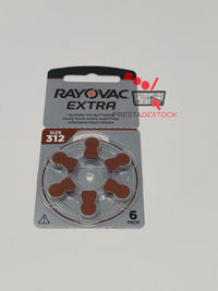 Rayovac Lot de 6 Piles Extra Advanced avec Active Core Technology 312 – la dernière génération de Piles pour appareils auditifs
