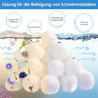 Sachet de 700g de balles filtrantes Aitsite pour système de filtration de piscine