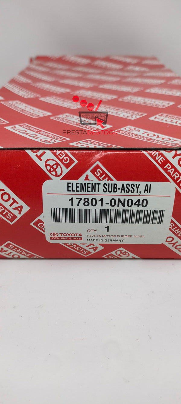 Vue du filtre à air Toyota.