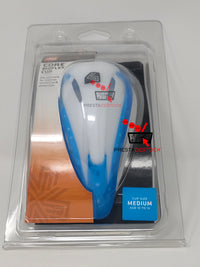 Coquille de protection Shock Doctor BioFlex Cup blanche, taille Medium, pour jeunes de 10 à 14 ans.