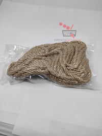 Vue d'ensemble de la corde de chanvre emballée sous vide.