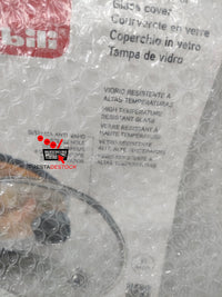 Vue d'ensemble du couvercle en verre Ibili de 32 cm, montrant son état neuf