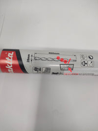 Vue d'ensemble du foret Makita dans son tube de protection, montrant la marque et la taille