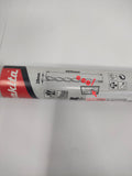 Vue d'ensemble du foret Makita dans son tube de protection, montrant la marque et la taille