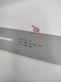 Vue d'ensemble du guide-chaîne Dolmar de 60 cm de long.

guide-chaine-dolmar-specs-415060555