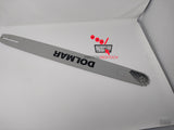 Vue d'ensemble du guide-chaîne Dolmar de 60 cm de long.
guide-chaine-dolmar-specs-415060555