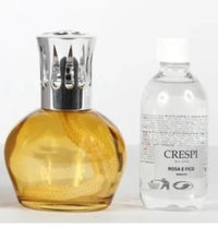 Vue d'ensemble de la lampe catalytique Carma Italia "Amber" dans son emballage