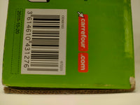 Le lit gonflable Carrefour vu de face, montrant sa surface en velours