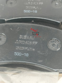 oem 
Photo d'un jeu de plaquettes de frein avant d'origine Subaru, référence 26296FL040