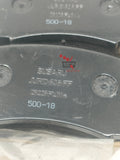 oem 
Photo d'un jeu de plaquettes de frein avant d'origine Subaru, référence 26296FL040