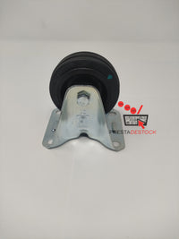 Roulette fixe Wicke de 80 mm de diamètre, référence 01/80/25R, avec un support métallique