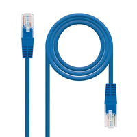 Câble patch Ethernet AWG24 Cat.5e UTP RJ45, bleu, 10m