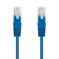 Câble patch Ethernet AWG24 Cat.5e UTP RJ45, bleu, 10m