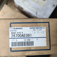OEM 26700AE081 set of 2 REAR BRAKE DISCS for Subaru IMPREZA LEGACY