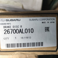 OEM 26700AL010 Set of 2 Genuine REAR BRAKE DISCS for Legacy Outback WRX STI