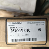 OEM 26700AL010 Set of 2 Genuine REAR BRAKE DISCS for Legacy Outback WRX STI