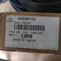 Oem 43512B1110 front BRAKE DISC original for subaru JUSTY 08
