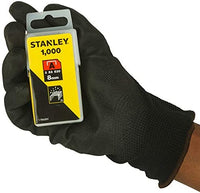 STANLEY Agrafes type A 8 mm 1000 pièces pour agrafeuses électriques et manuelles type A