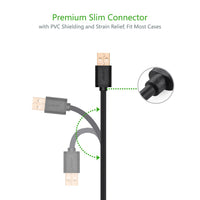 UGREEN 10838 2 m Micro USB B USB A Haut de Gamme Câble de téléphone portable noir Performance fiable durable PRESTADESTOCK.COM