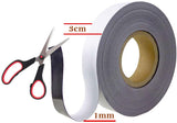 Rewritable Magnetic Marking Tape Cuttable 10m x 30mm x 1mm Strip