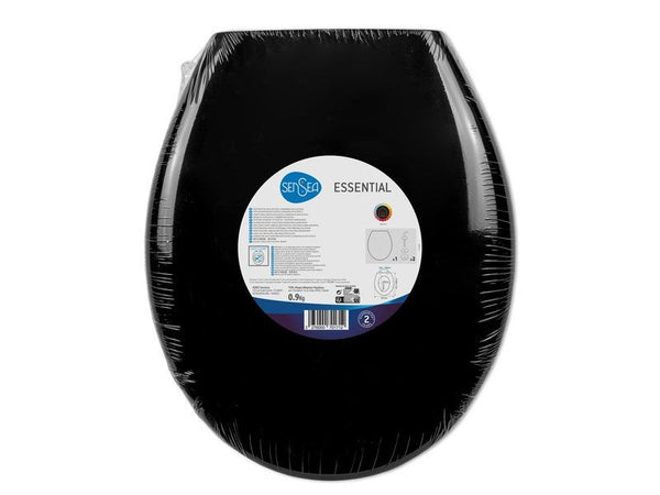 sensea Essential Black PVC Toilet Seat