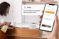 AWAIR - Appareil de Mesure de la Qualité de l'Air, CO2 (détecteur de dioxyde de carbone), de la Température, de l'Humidité, des Particules Fines (pm2.5) et des Composés Organiques Volatils (COV)