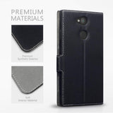 TERRAPIN Sony Xperia L2 Case, Ultra-Thin Stand Function Leather Cover Case for Sony Xperia L2 Case - Black