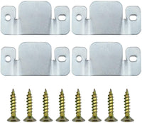 4 Pack Universal Metal Sectional Sofa Fixing Brackets with Screws (96 x 40mm)