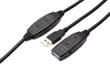 MutecPower 30m USB 2.0 Extension Cable with Active Amplifier - with 2 Extension Chipsets - Repeater Cable - 30 meters