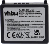 vhbw Battery Compatible with Panasonic SDR-S100, SDR-S100EG-S, SDR-S150, SDR-S150EG-S, SDR-S200