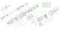 OEM 32284AA010 Pour Subaru Pignon intermédiaire de rondelle, marche arrière.