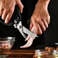 Multifunctional Stainless Steel Kitchen Scissors Poultry Scissors Tool Duck Chicken Bone Seafood Scissors