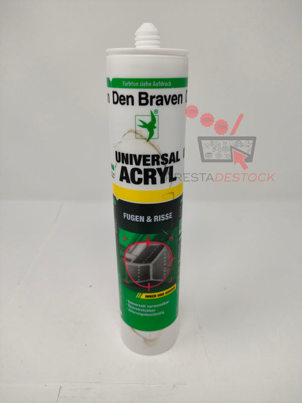 Den Braven CUA33A501002 Universal Acryl Mastic acrylique -20 à +75 ° Bonne adhérence