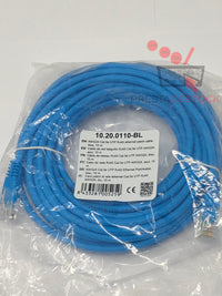 Ethernet patch cable AWG24 Cat.5e UTP RJ45, blue, 10m