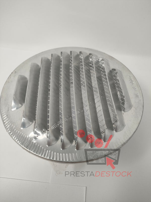 Bewox ø100mm Couvercle de grille à persiennes pour hotte d'aération murale avec moustiquaire intégrée - Sortie de ventilation en acier inoxydable 304 (12,7 cm)