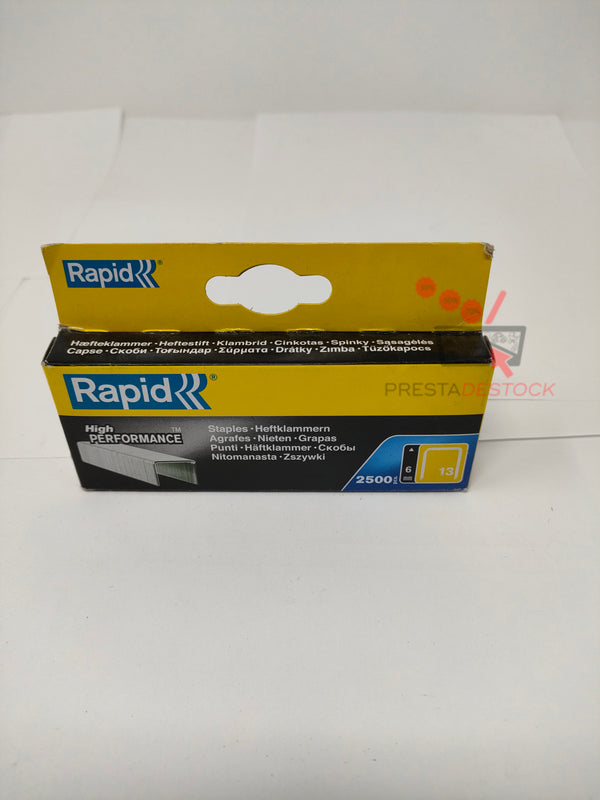 Rapid n° 13 Agrafe fil fin 6 mm 2500 pièces