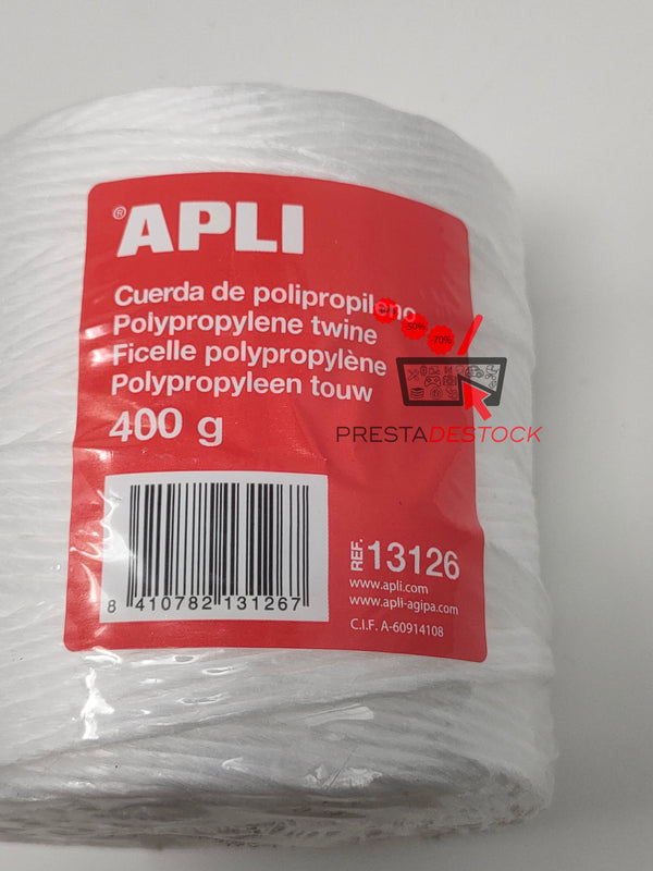 Apli 13126 Reel of polypropylene twine 400 g - 240 m 
