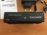 Neuf ethernet switch model IT 801 PP 5 PORT 10/100 Mbps LAN Hub prestadestock.com