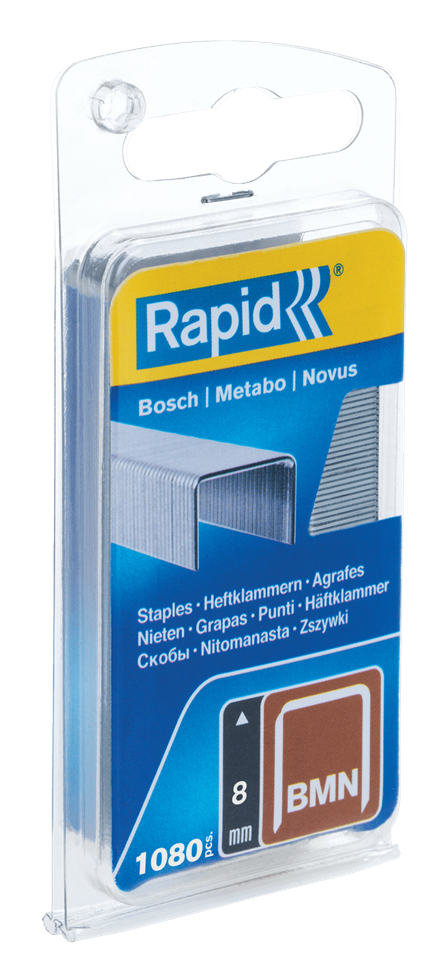 Rapid BMN Finewire staple 8 mm 1080 pieces, packed in narrow blister